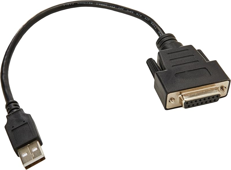 Adaptador de joystick USB Belkin de 8 pulgadas para SideWinder, DB15 (F) a USB (M) (F3U200-08)