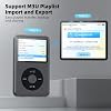 Reproductor MP3 innioasis 64GB con Bluetooth, Soporte Lossless DSD DAC FLAC, Reproductor de música clásico Y2 con listas de reproducción y radio FM, Diseño nostálgico, Soporta hasta 2TB Negro 7