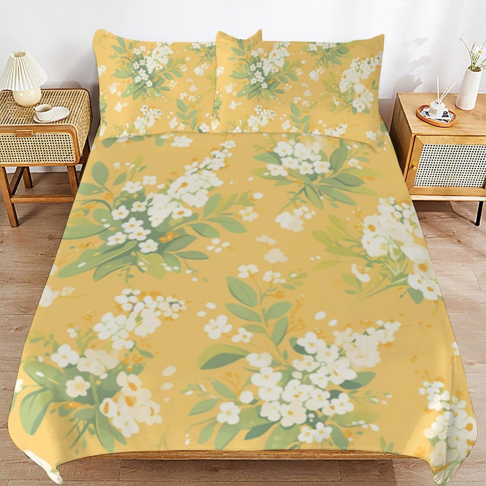 Juego de ropa de cama de microfibra de alta calidad y tacto algodón