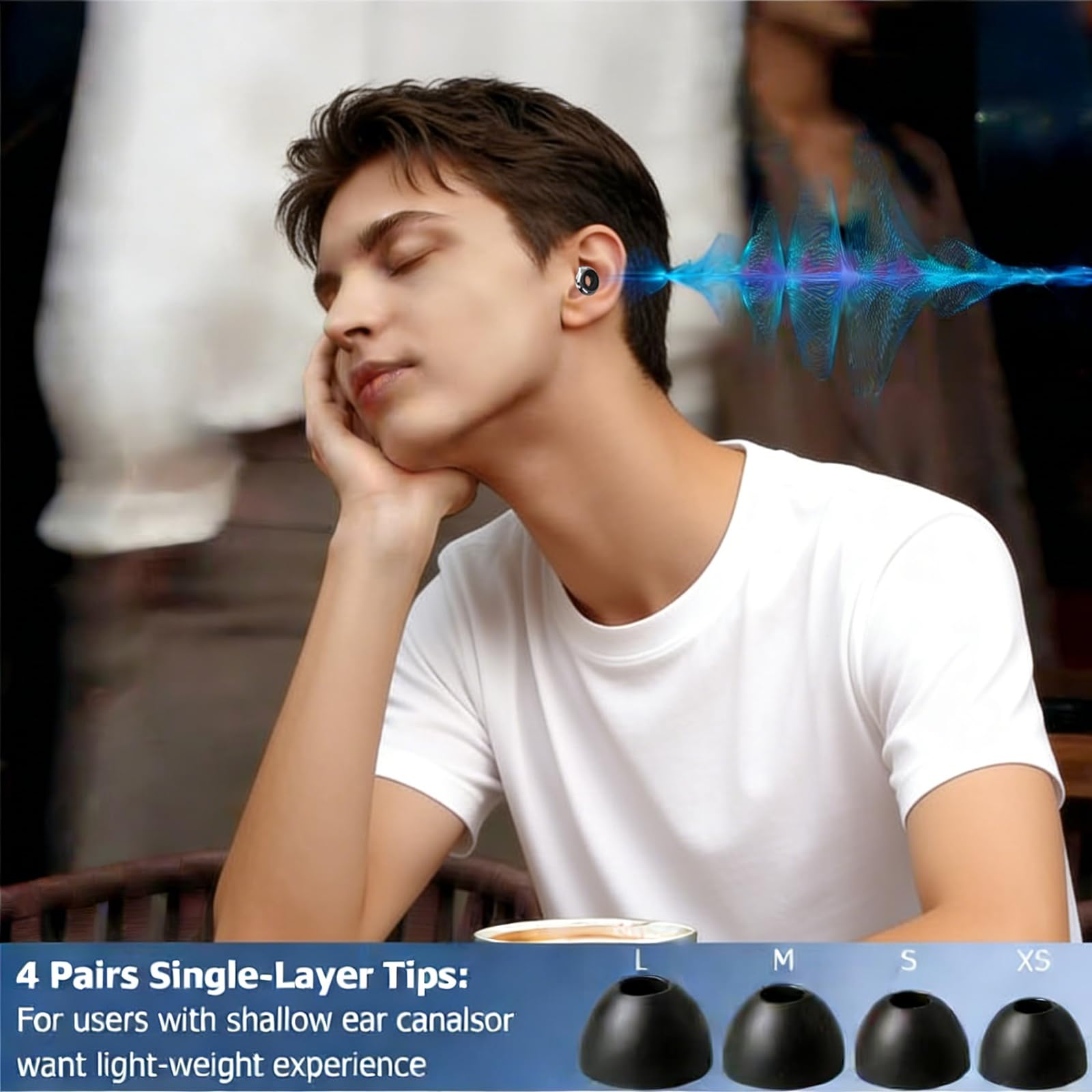 Tapones para los oídos, tapones de silicona para reducción de ruido con almohadillas reemplazables, lavables y reutilizables, cancelación de ruido profesional para dormir (negro turbo)