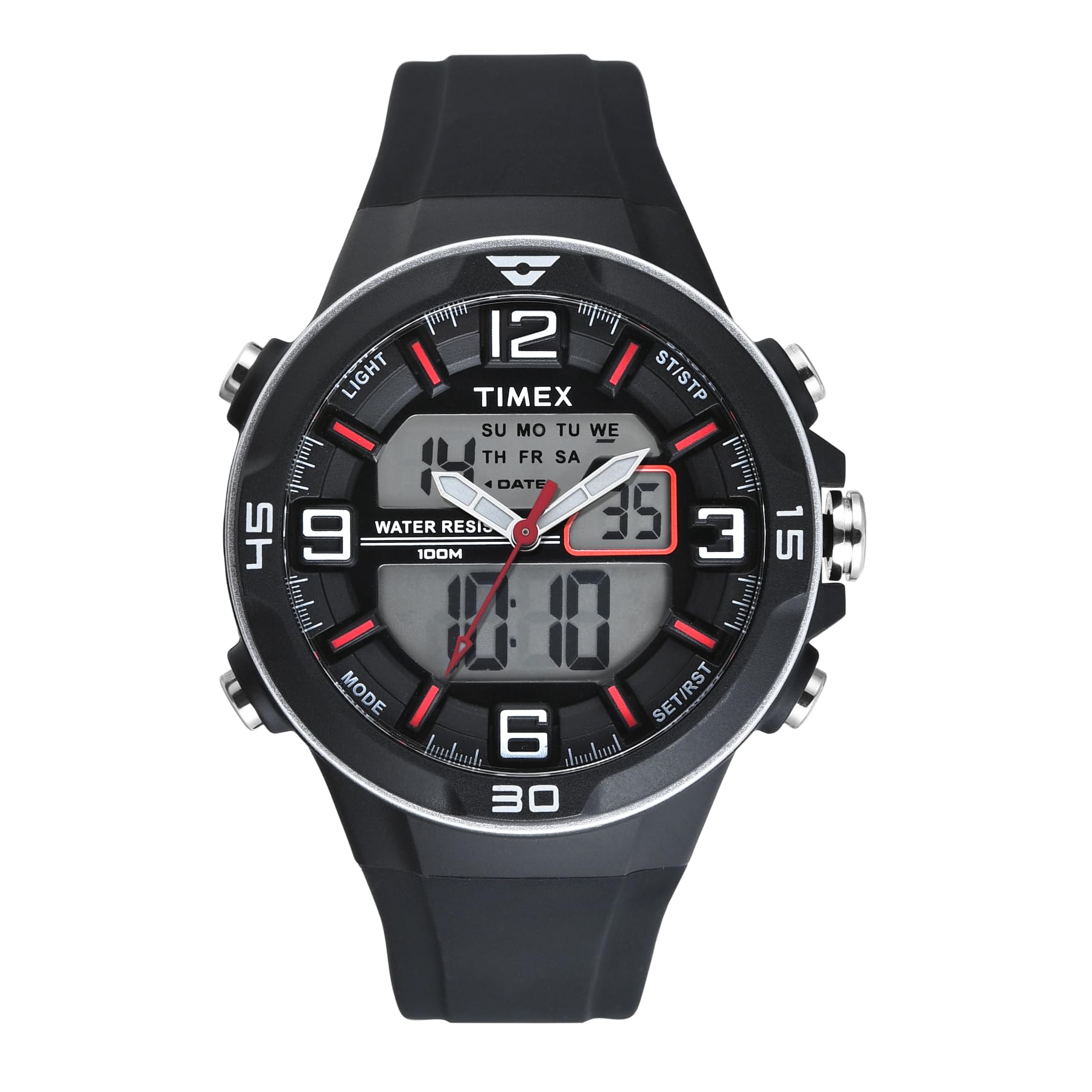 TIMEX Men Silicone Grey Round Analog-Digital Watch - Twesk3500T, Band Color:Black (B0CRYRHVD1) Amazon Price History, Amazon Price Tracker