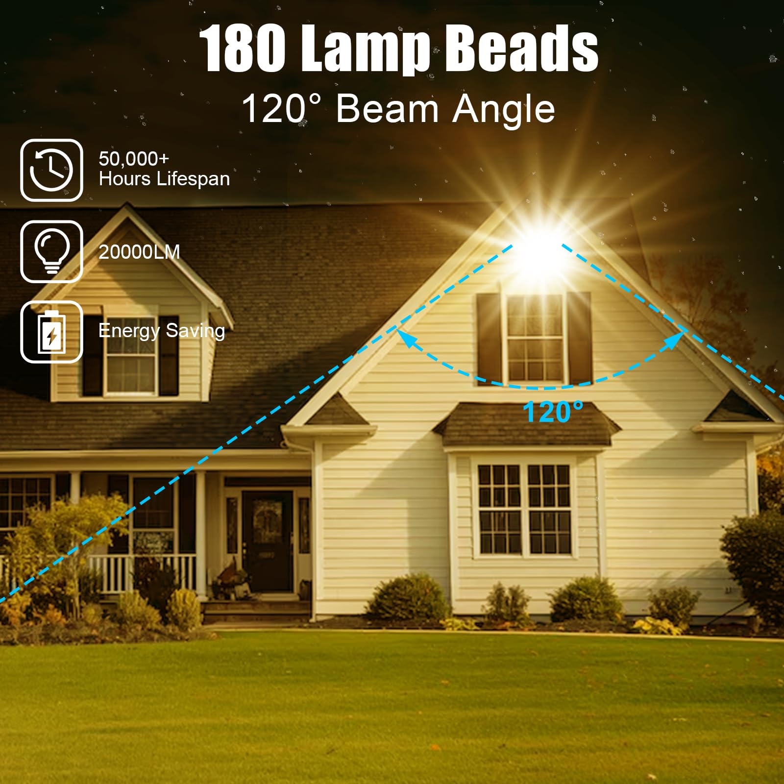 200W LED Strahler Außen, 2 Stück 20000LM Led Strahler Warmweiß | Superhell 3000K Led Scheiwerfer Flutlicht IP66 Wasserdicht led Außenstrahler für Garten Innenhof Auffahrt Korridor Rasen