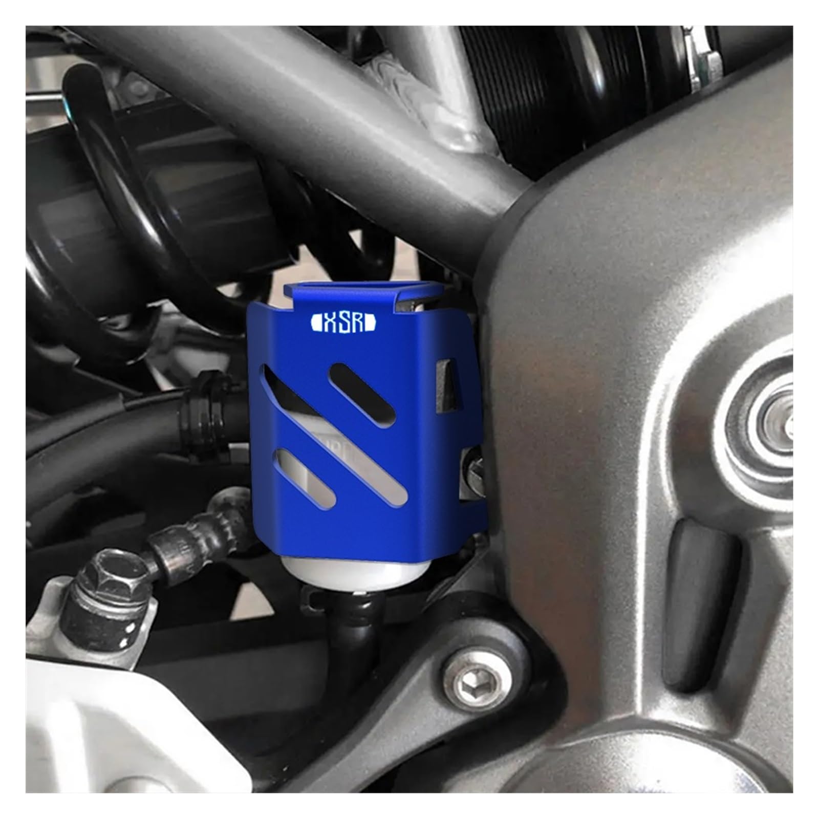 Couvercles Liquide Frein Couvercle de réservoir de Liquide de Frein arrière, Accessoires de Moto XSR 900 700 155, Protection pour Yam&aha XSR900 XSR700 XSR155 XSR125