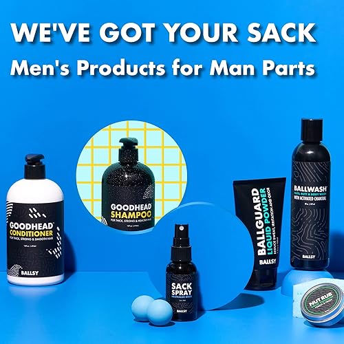 Miniatura 5 de Ballsy Ballwash Wood You Be Mine Gel de baño de carbón para hombres, jabón, hidratante, gel de ducha, con aceite de coco y aloe vera, aroma Drift &