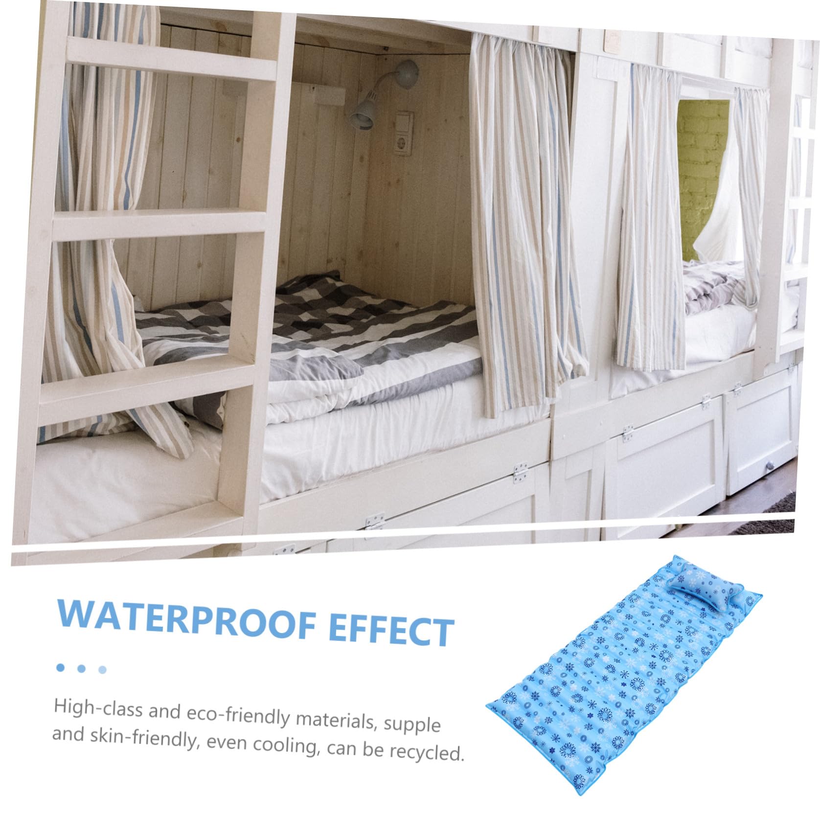 Materasso Refrigerante Estivo in Pvc senza Odore Materassino D'acqua per Vacanze Estive, per Studenti e Ragazzo Ragazza, Raffreddamento Uniforme e Comfort