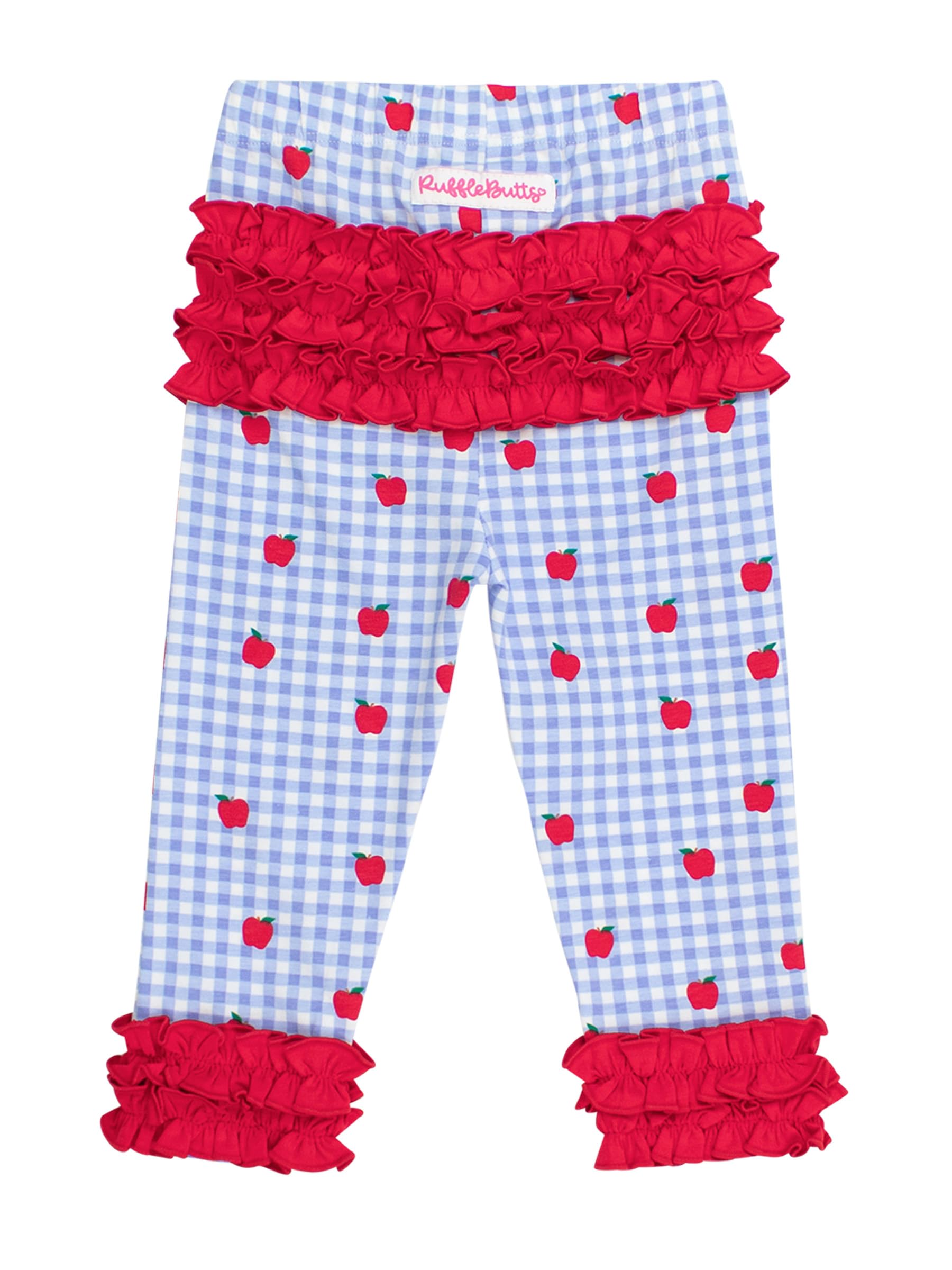 RuffleButts Baby/Toddler Girls Ruffle Leggings - Ankle Leggings