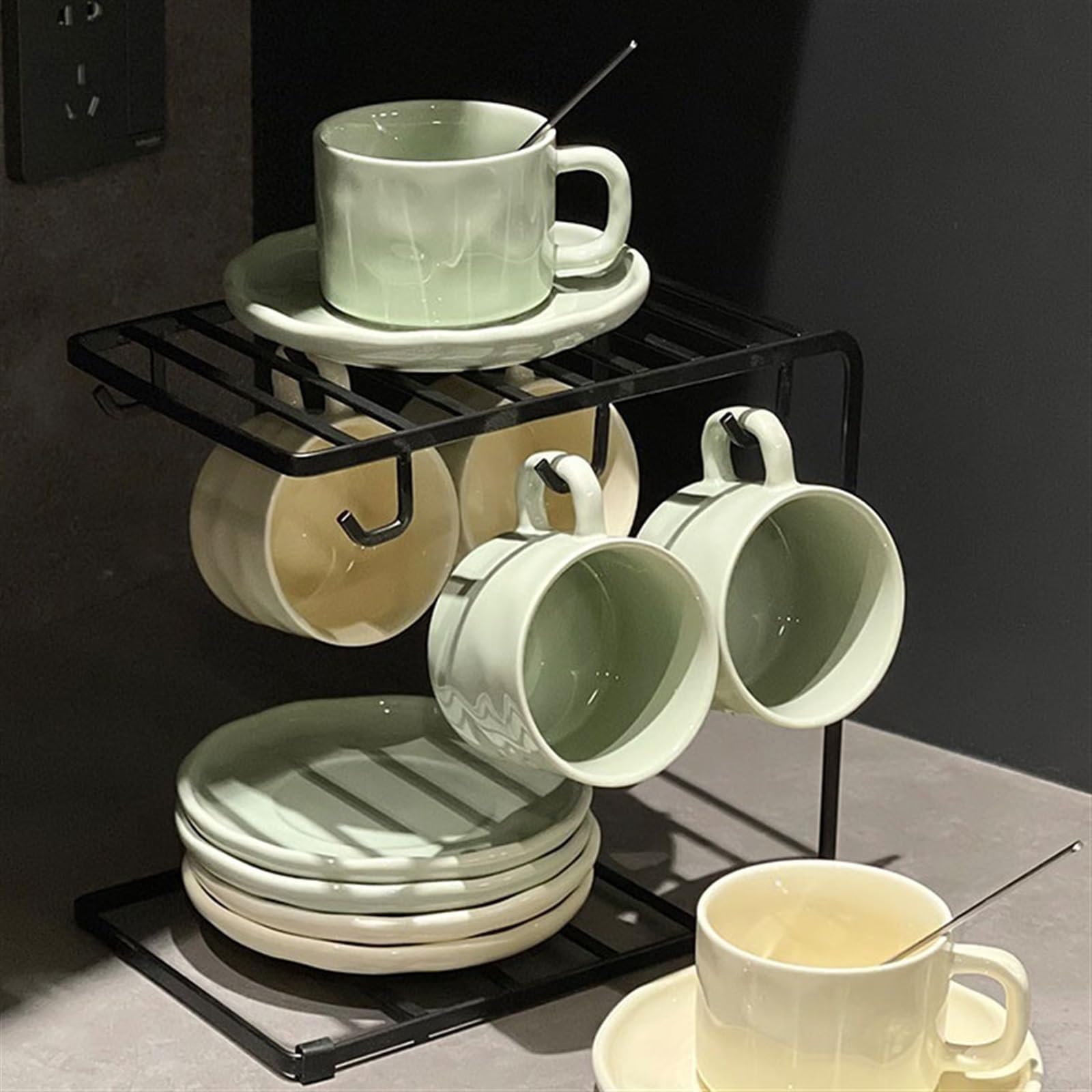 Filiżanka do kawy Latte Filiżanki do kawy wysokiej jakości wykwintne europejskie popołudniowa herbata zastawa stołowa ceramiczne wysokiej jakości kubki i spodki zestaw filiżanek do herbaty