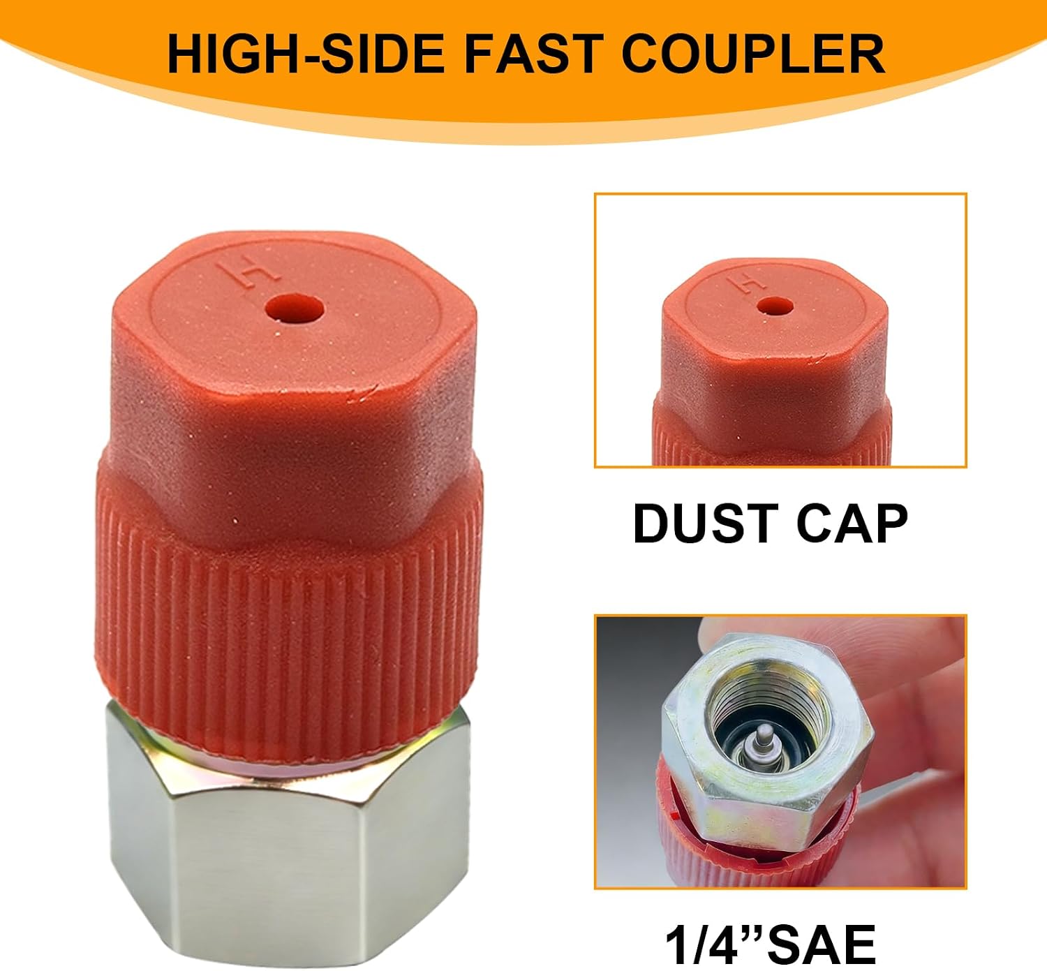 11 Pieces Automotive Air Conditioning System Removal Tool AC Retrofit Fitting Adapter R12 to R134a Conversion Kit with High/Low Port Adapters 1/4" to 7/16"-20 UNF Valve Core Tool and Seals