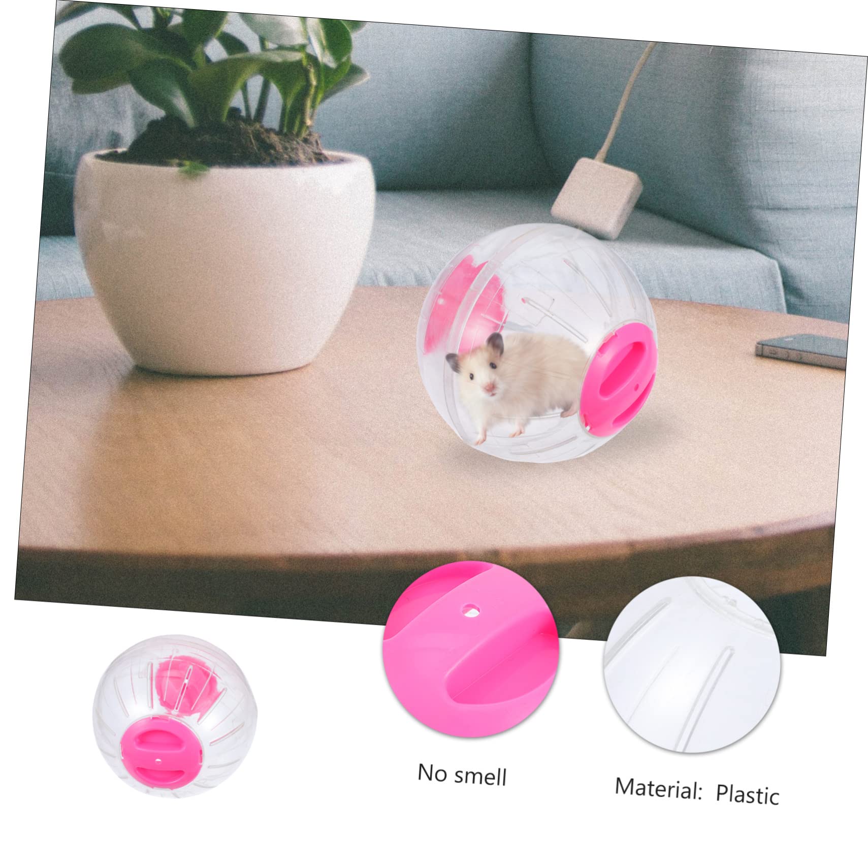 COLLBATH Small Pet Activity Ball Hamster Running Wheel Toy Pet Exercise Toy for Rats