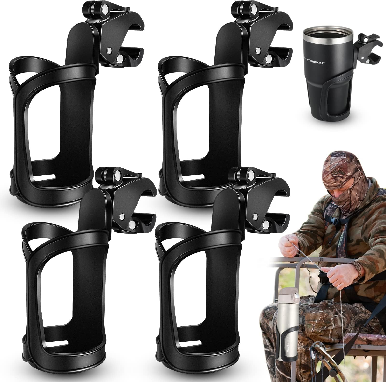 Jetec Cup Holder for Tree Stand Hunting Climbing Sticks for