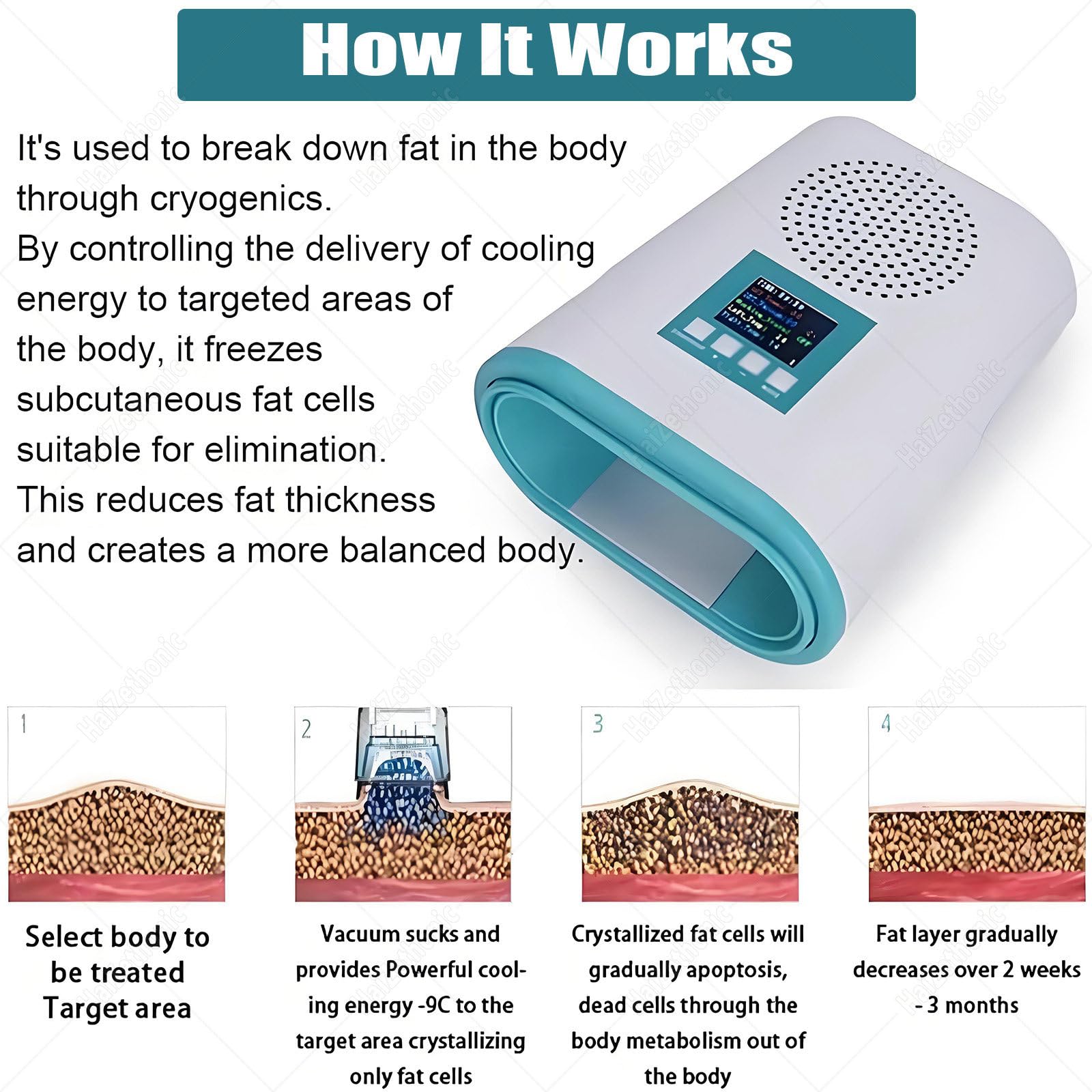 Macchina per Dimagrire per Criolipolisi a Forma Corpo 360 Congelamento Grassi Crio Crioterapia Macchina Percasa Scolpire Corpo,Rassodare Pelle