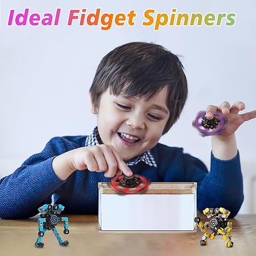 Miniatura 23 de Fidget Spinners transformables de 32 piezas para niños y adultos, juguetes sensoriales para aliviar el estrés para niños y niñas, juguetes