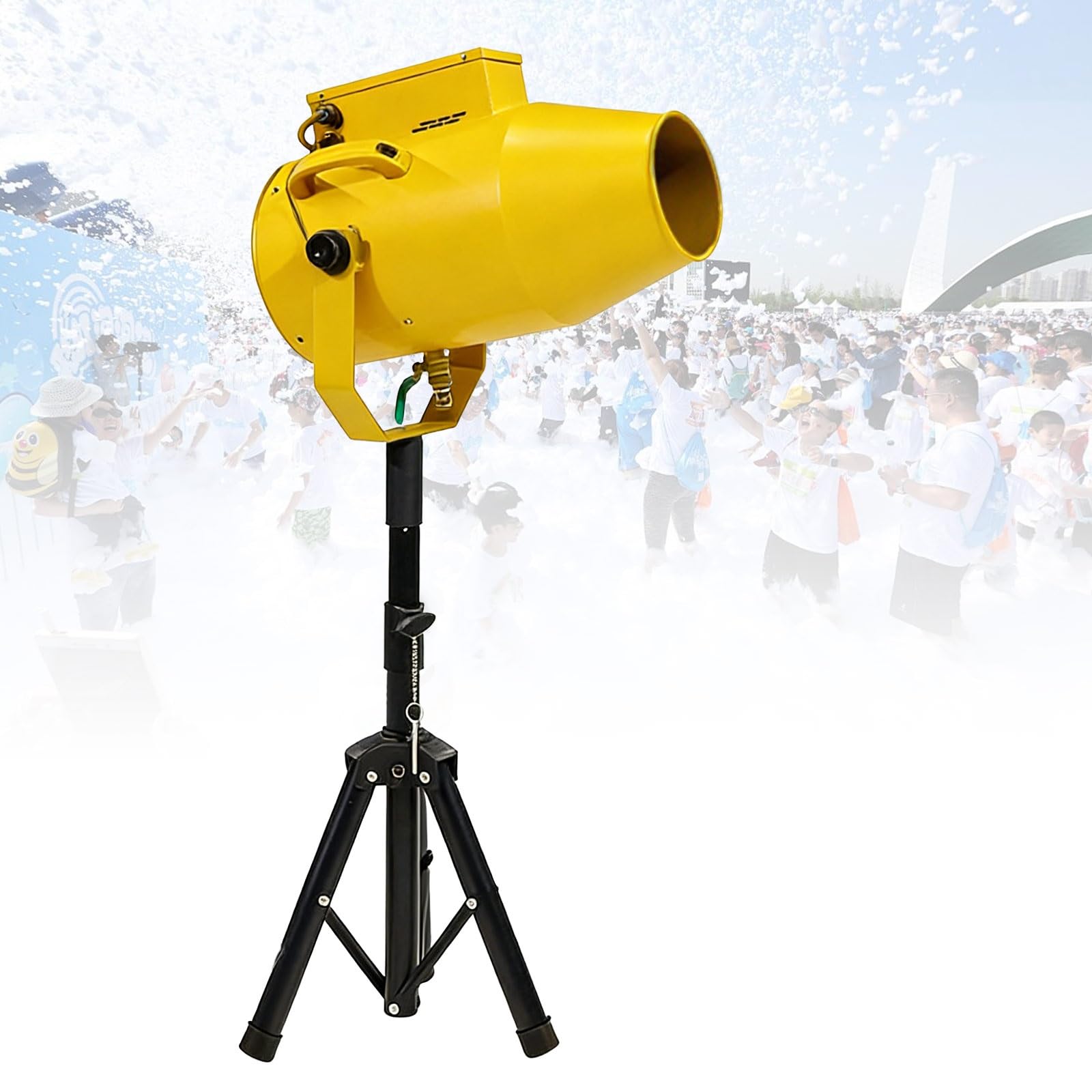 Máquina de Espuma de Alta Potencia, 1000W Máquina de Espuma Ajustable, Perfecta para Piscinas y Eventos al Aire Libre, Ideal para Grandes Celebraciones, Cubre hasta 20m²