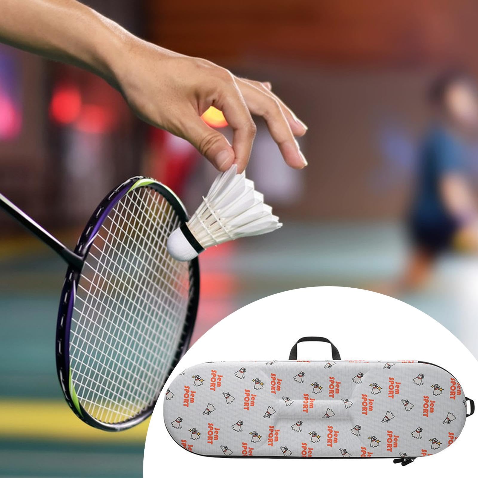 Borsa Porta Racchetta Badminton Eva,nero