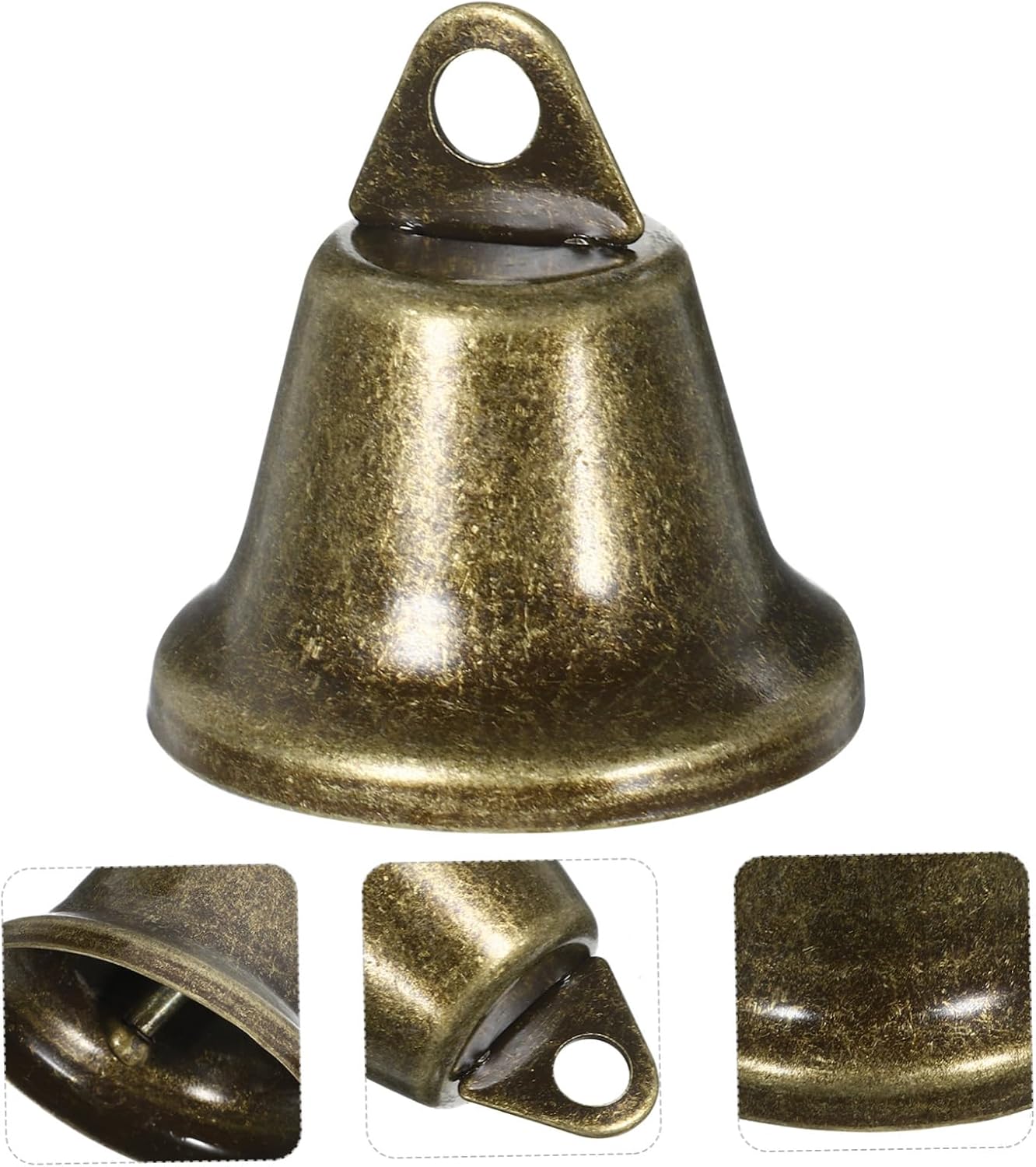 Abaodam 4sets Craft Bells Mini Jingle Bells for Decorative Hanging Pendants 20pcs*4