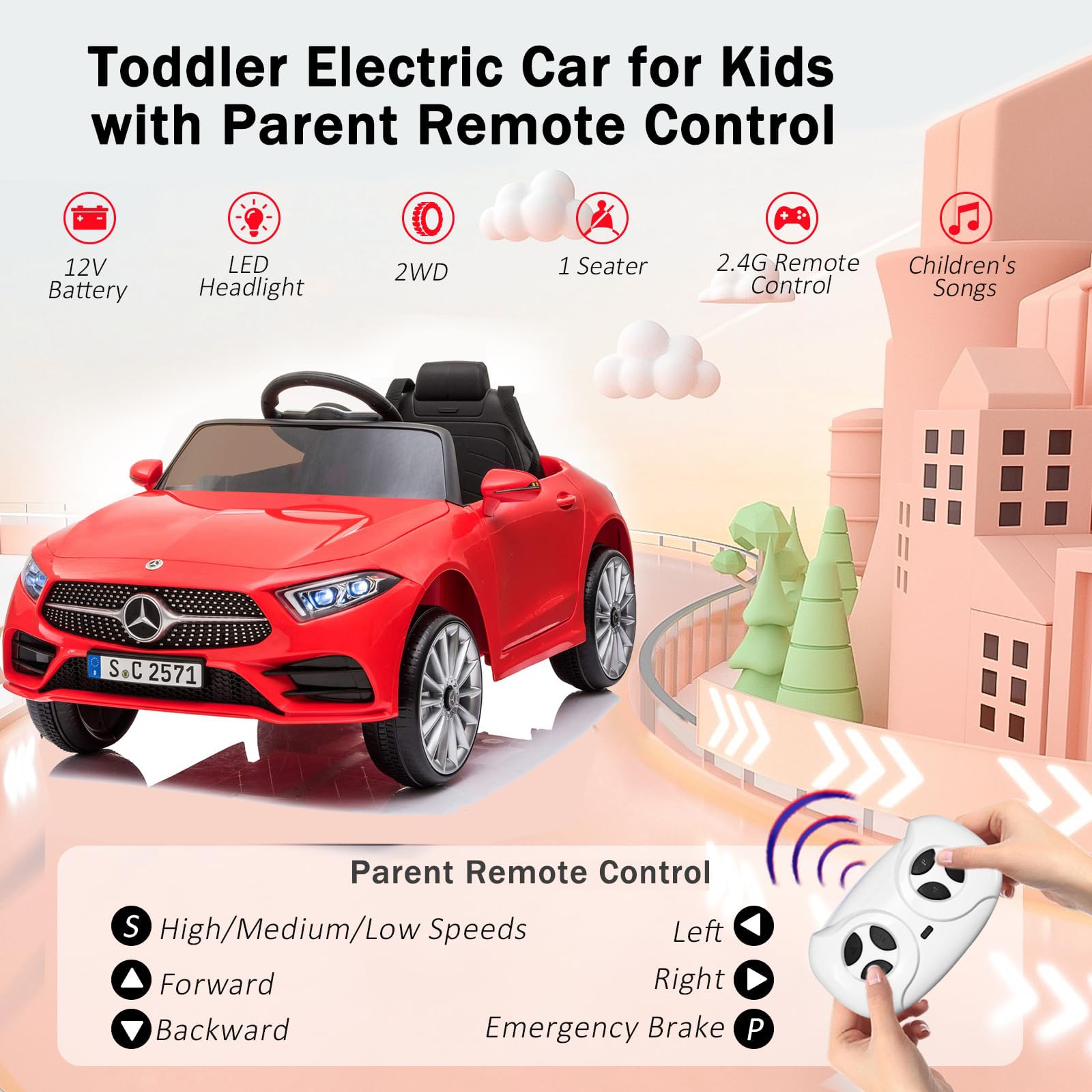 Amazon.co.jp: YKUNIR 12V バッテリー キッズ 電気自動車に乗る 車