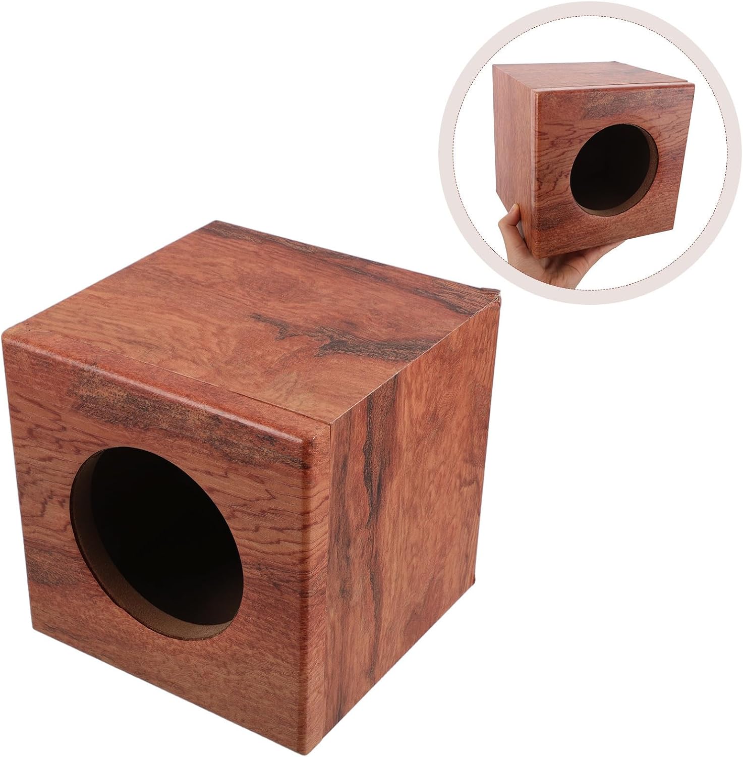 Portable Speaker Box 4 Inch Wooden Sound Enclosure for Car Audio
