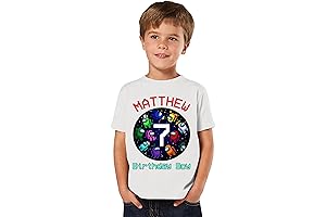 Customizable Among Us Birthday Shirt