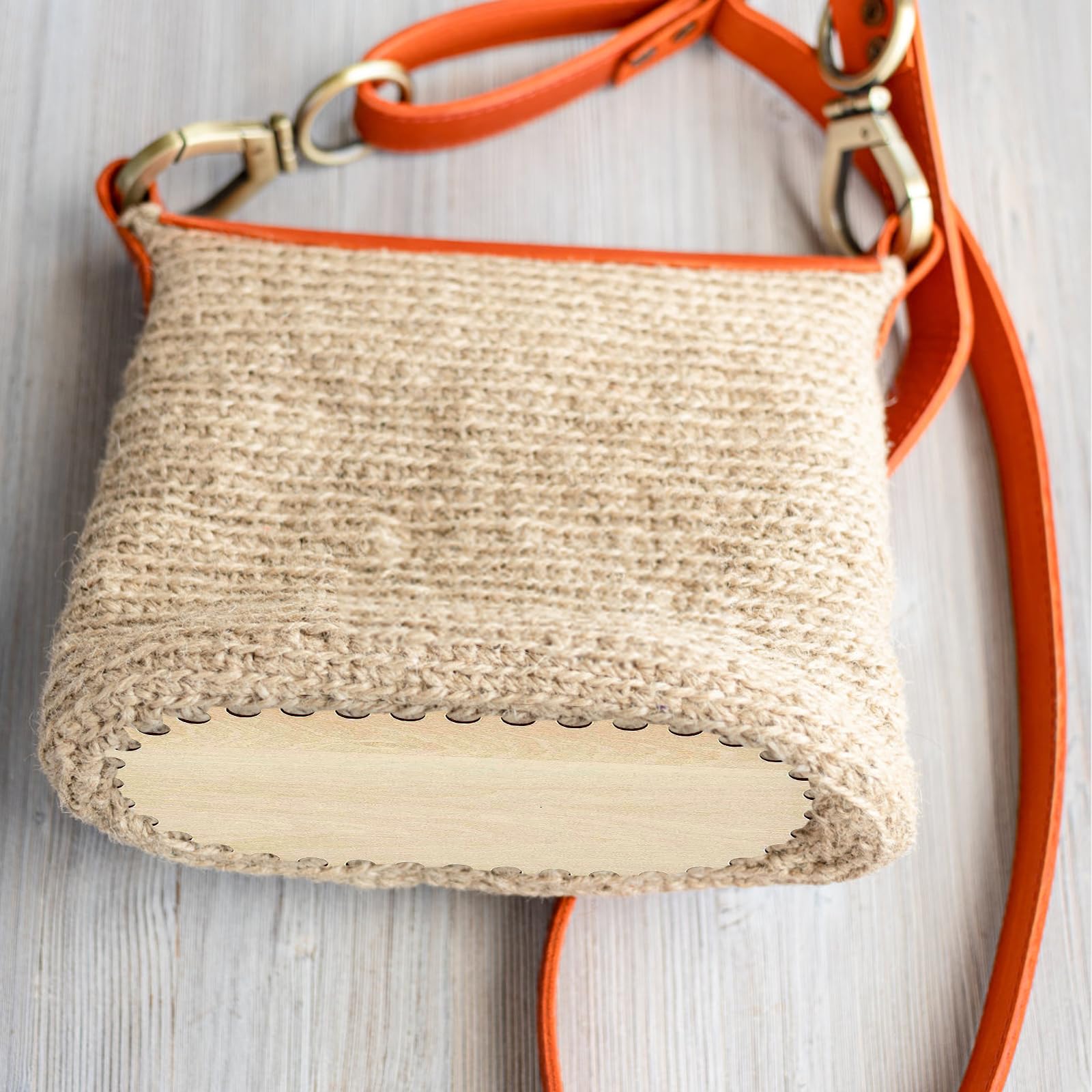 8 Fonds De Panier En Bois LWLWA - Cœur, Carré, Rond, Pentagramme Pour Crochet DIY