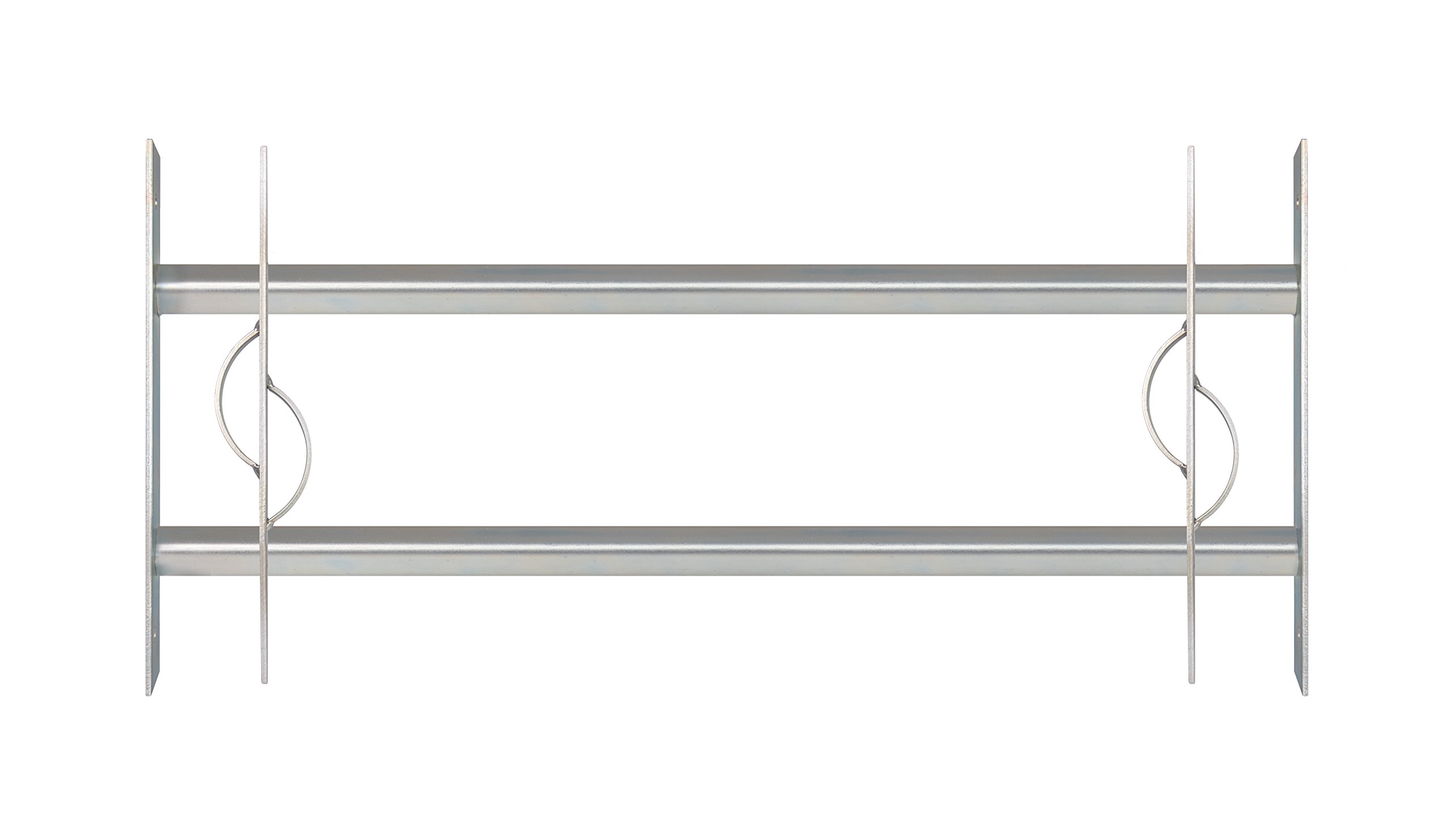 Alberts 563592 Window Grille Secorino Style | Extendable for Windows Outside | Burglary Protection Grille | electrogalvanised Blue | 300 x 700-1050 mm