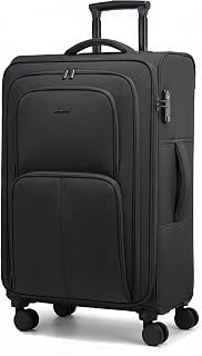 Large Checked Luggage, 29 Inch Softside Suitcases with Spinner Wheels, Water Resistant Suitcase with TSA Lock for Women Men, Extra Large Luggage for Travel Business Trip