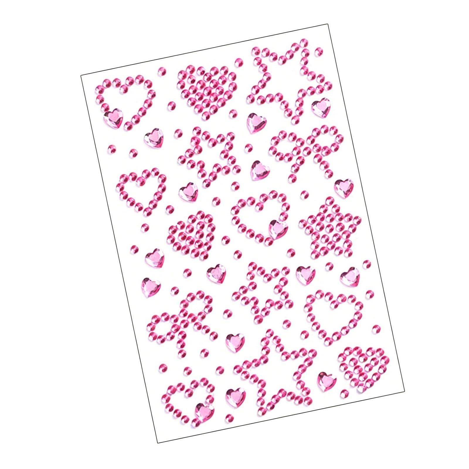 BWANGIAO 1 Sheet Rhinestones for Crafts, Selves Adhesive Rhinestones Jewels Stick on Gemming Face Craft Supplies