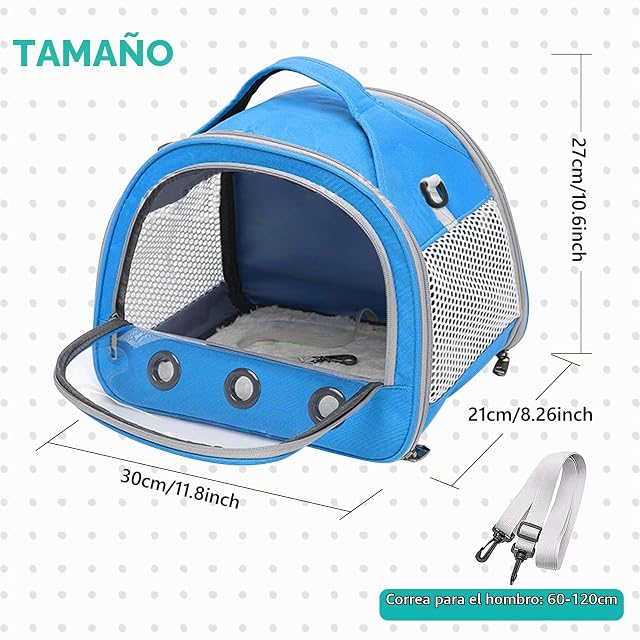 Foto 2 de 7 de Bolsa De Transporte De Animales Pequeños, 30 * 27 * 21 Cm Animales Pequeños, Viaje Saliente para Mascotas
