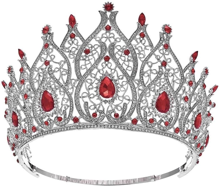 Ladies Crystal Crown Tiara for Women, Bridal Headpiece with Rhinestones, Party & Wedding Accessory, Birthday Princess Crown
