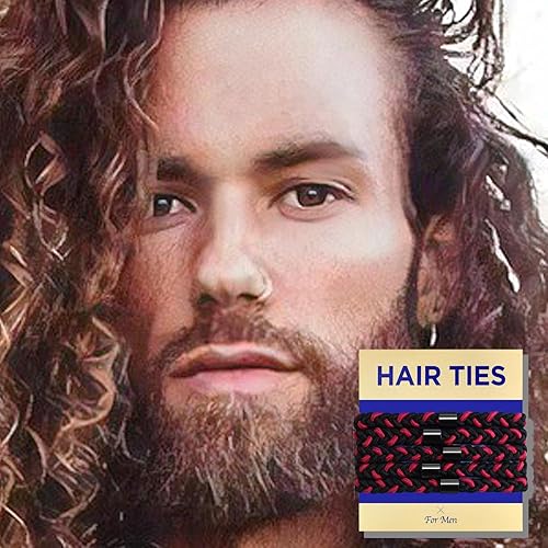 Miniatura 9 de Lazos trenzados para el cabello para hombres, para moños, rizados, gruesos, densos, elásticos para el cabello para chicos, sin daños y arrugas,