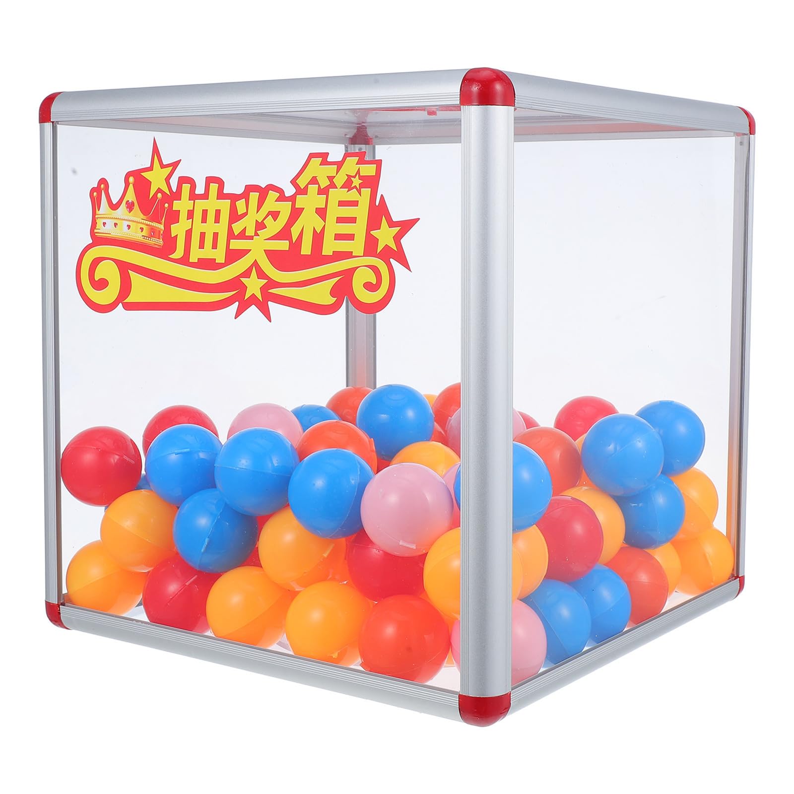 Zerodeko Transparente Acryl Losbox 25x25x25cm mit Schlitz