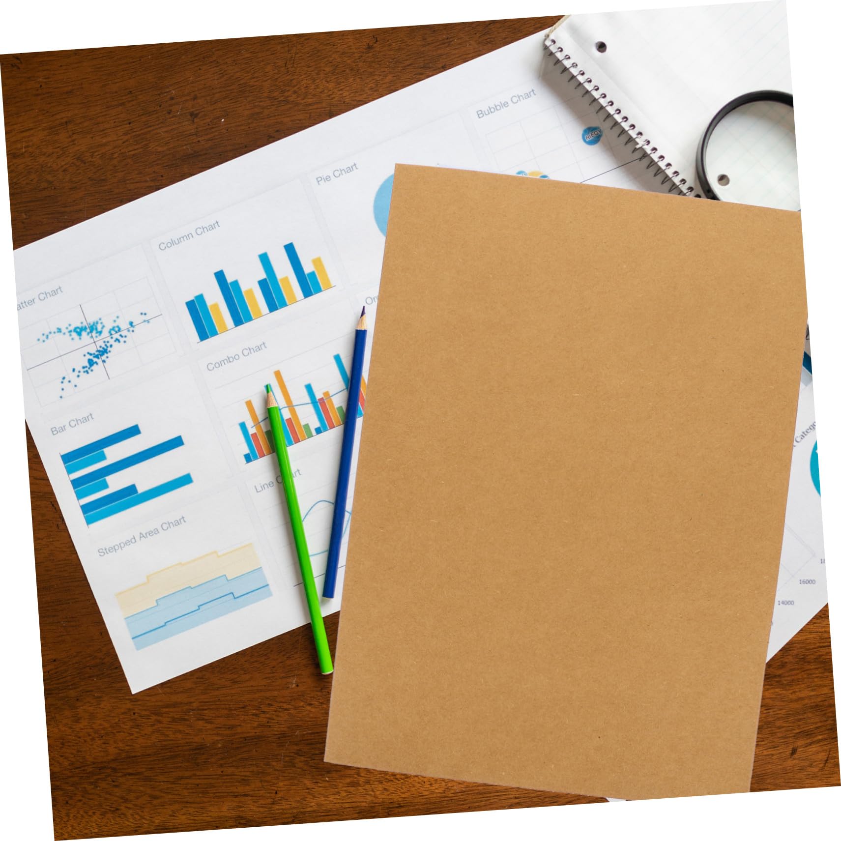 Gatuida 20 pièces Dossiers de Présentation Papier Kraft Résistants pour Bureau et Étude Organisateurs de Documents Porte-documents Multifonction Économisez Du et Gardez Ordre