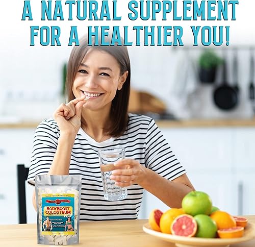 Vista 22 de BodyBoost Cápsulas de calostro, polvo de calostro 100% bovino, suplemento de refuerzo inmunológico con inmunoglobulina y lactoferrina, súper