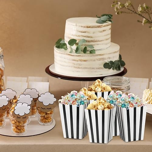 Miniatura 7 de Meanplan 200 cajas de palomitas de maíz, mini soporte de papel para palomitas de maíz, contenedor de cartón para aperitivos, bolsas desechables de