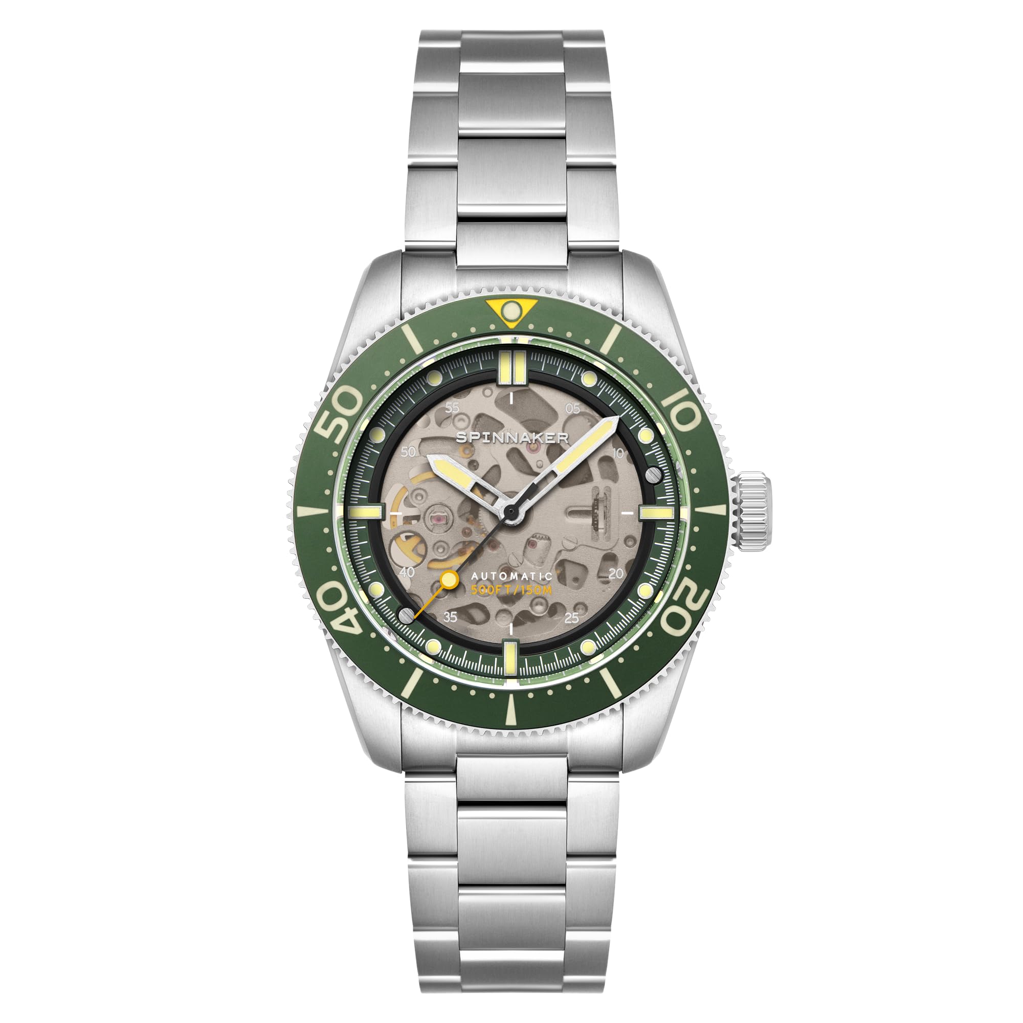 Spinnaker Croft 42 - Orologio automatico da uomo, 42 mm, con cinturino in acciaio inox massiccio SP-5134