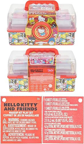 Miniatura 8 de Hello Kitty - Juego de cosméticos para niñas y niños, incluye maquillaje de uñas, labios, mejillas, juego de belleza seguro y no tóxico por Townley