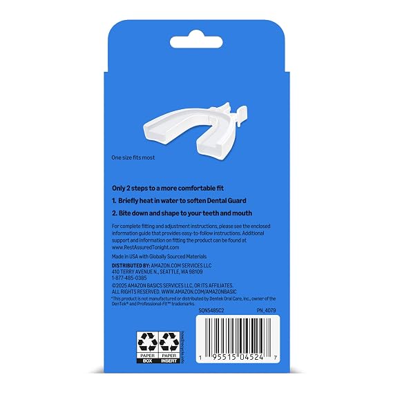 Amazon Basics Dental Guard 2 Pack, Packaging May Vary
