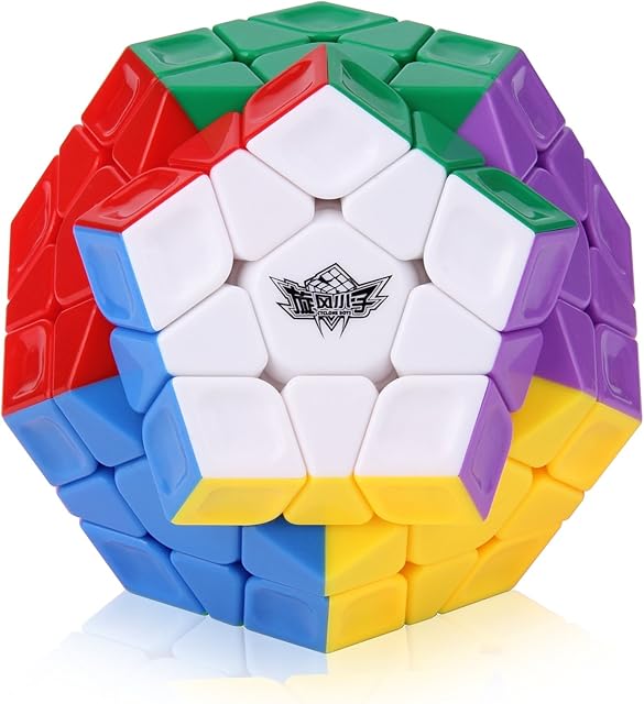 ROXENDA Dodecahedron Cube, Pentagon Speed Cube - Easy Turning & Smooth Play (Stickerless)