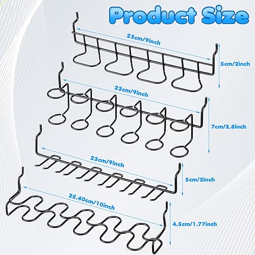 Miniatura 2 de Shimeyao 4 soportes para destornilladores para tablero de clavijas, accesorios para tablero de clavijas, ganchos de utilidad, alicates, soporte