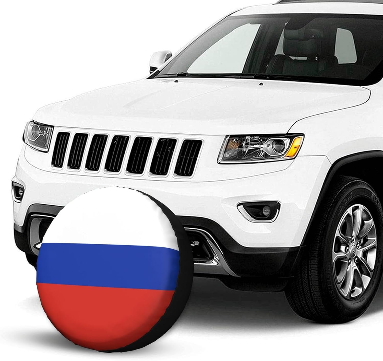 Russian Flag Print Tire Cover Universal Spare Wheel for Trailer Rv SUV Truck Camper Travel Accessories