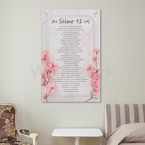 Miniatura 7 de Salmo 91 En Español Para Pared Póster Cuadros Para Dormitorios Poesía Biblia Española Verso De La Bi Póster Arte De Pared Póster Para Dormitorios