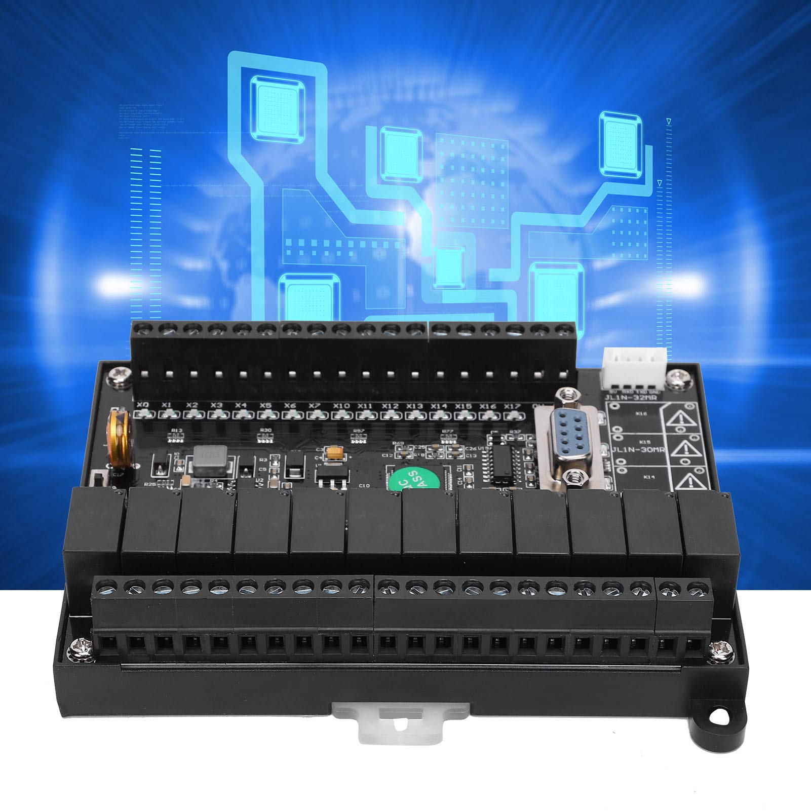Programowalny sterownik logiczny Płytka sterująca PLC, przekaźnik modułu opóźniającego z analogowym Fx1N‑24Mr DC24V