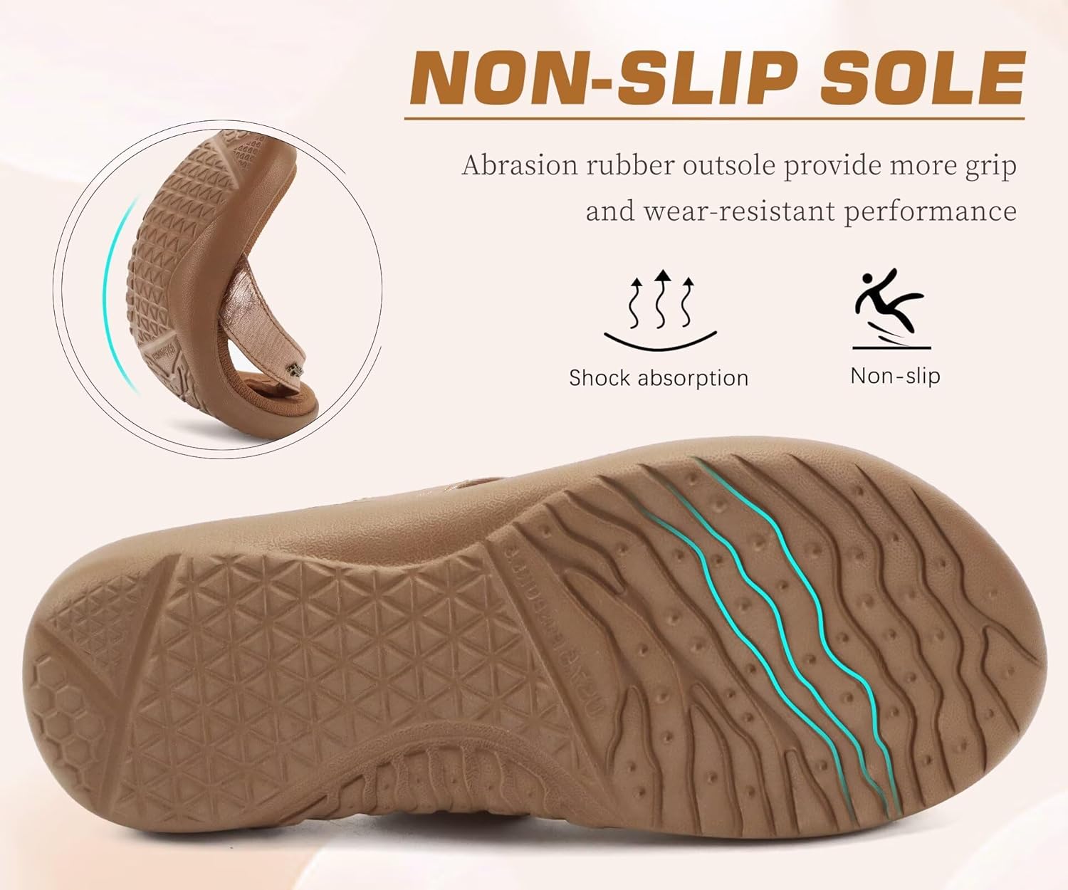 jiajiale Womens Fashion Orthotic Flip Flops Ladies Slip On Lightweight Comfortable Thick Cushion Yoga Mat Thong Sandals With Plantar Fasciitis Arch Support - Image 6