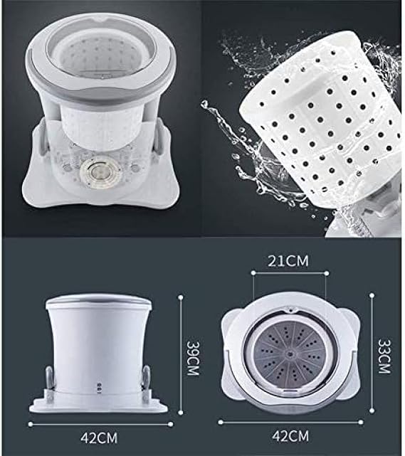 Portable Stacked Dryer,Mini Manual Washing Machine All In One Non-Electric Compact Laundry Machine,White,outstanding78