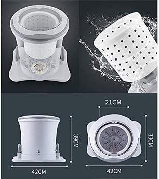Portable Stacked Dryer,Mini Manual Washing Machine All In One Non-Electric Compact Laundry Machine,White,outstanding78