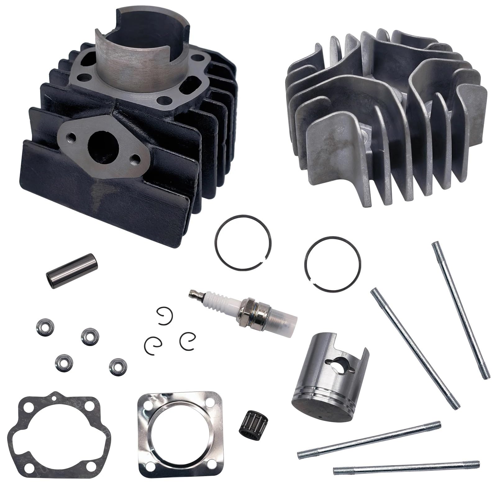 Pieza DE Recambio Kit de Junta de pistón de Cilindro Compatible con LT A50 LT50 JR50 LT Quadrunner 11111-04001 11210-04012-0F0 11141-04000