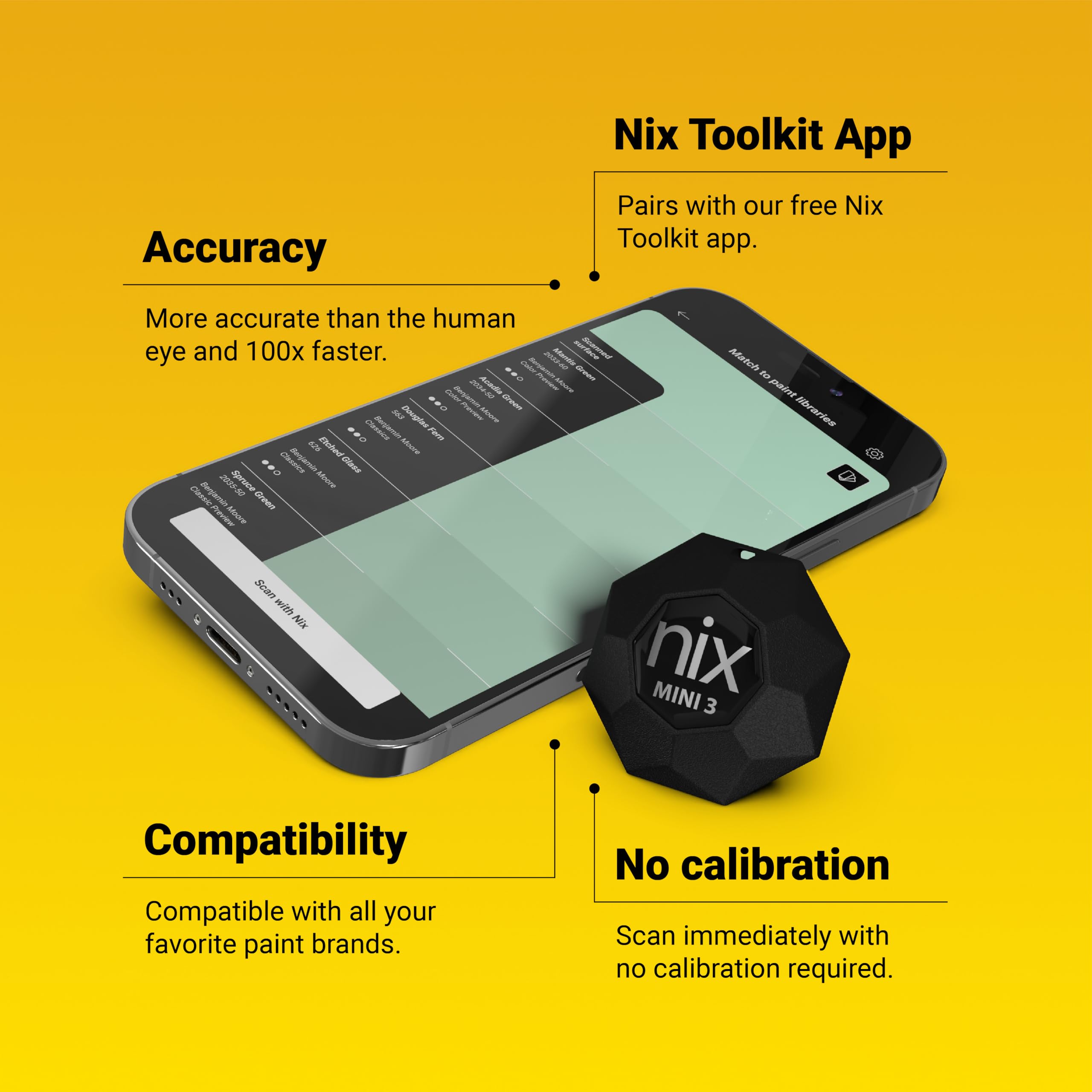 Nix Mini 3 Colorimeter - Instant Color Matching -8 Nix Mini 3 Colorimeter - Instant Color Matching -8