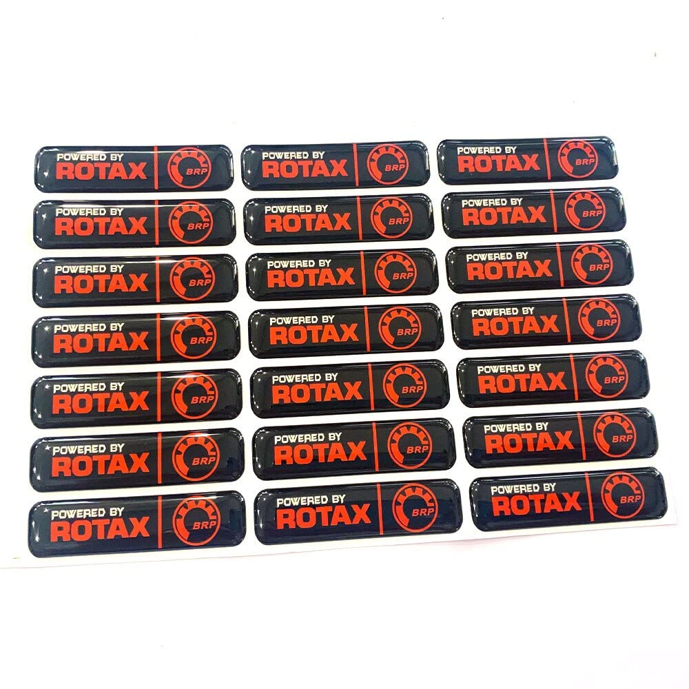 WYJPFN 10pcs for Powered by ROTAX, ski-doo, brp, can-am 3D Gel Decal Sticker Badges