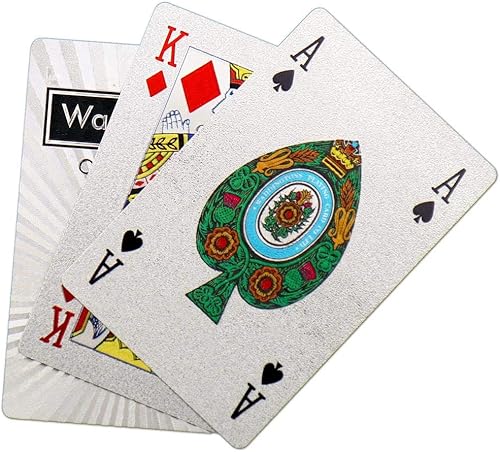 Miniatura 6 de Waddingtons Number 1 Juego de cartas de platino, elegante baraja de cartas con diseño de lámina, ideal para Snap, póker y un compañero de viaje