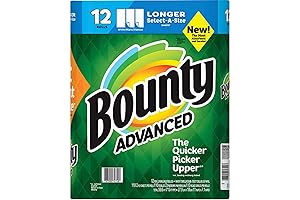 Advanced Select-A-Size Paper Towels, White, 12 Rolls