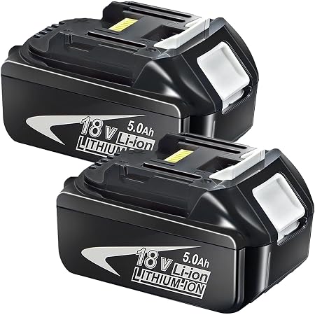Batterie 5.5Ah 18V BL1860B Compatible Makita – Rechargeable LXT, Remplace BL1860 BL1850 BL1840, Voyants LED, Protection Surcharge